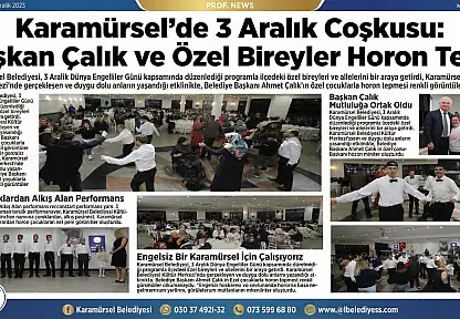 Karamürsel'de 3 Aralık Coşkusu