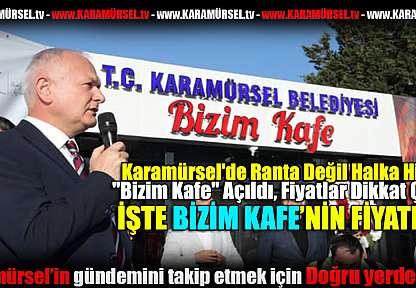 Karamürsel'de Bizim Kafe Açıldı, Fiyatlar Dikkat Çekti!