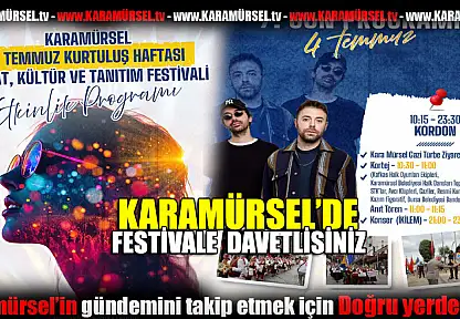 Karamürsel'de festivale davetlisiniz