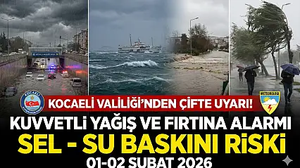 Dikkat!Kocaeli Valiliği'nden Çifte Uyarı!