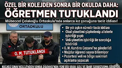 BİR OKULDA DAHA İSTİSMAR ŞOKU!
