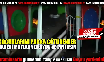 Çocuk parkı bağımlıların mekanı oldu!