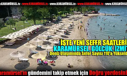 Deniz Ulaşımında Sefer Sayısı 110'a Yükseldi!