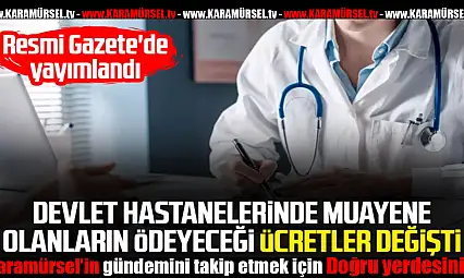 Devlet Hastanelerinde Muayene Ücretlerinde Yeni Düzenleme
