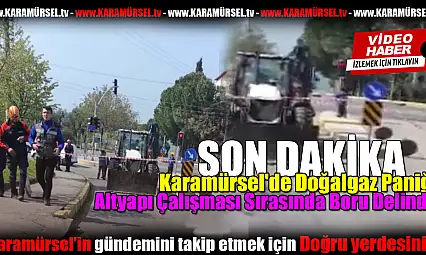 Doğalgaz Paniği: Altyapı Çalışması Sırasında Boru Delindi!