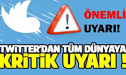 Twitter'dan kritik uyarı 'şifrelerinizi değiştirin' !