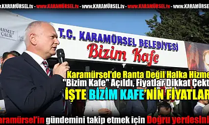 Karamürsel'de Bizim Kafe Açıldı, Fiyatlar Dikkat Çekti!