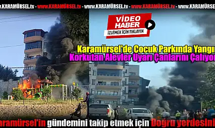 Karamürsel'de Çocuk Parkında Yangın