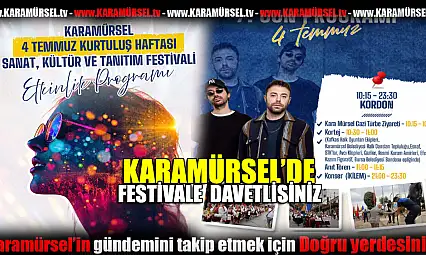 Karamürsel'de festivale davetlisiniz