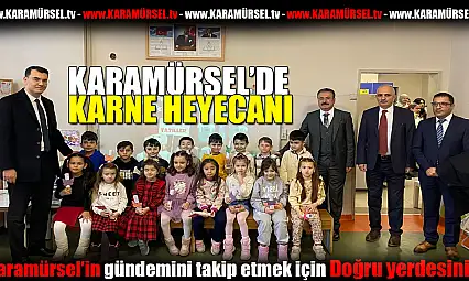 Karamürsel'de karne heyecanı
