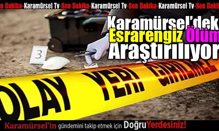 Karamürsel'de korkunç ölüm