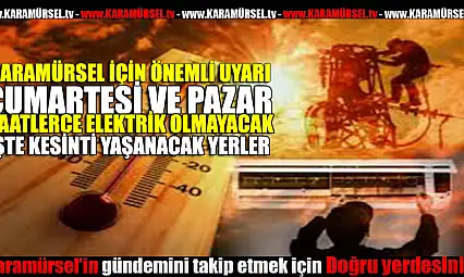 Karamürsel'de Saatlerce Elektrik Kesintileri Kapıda!