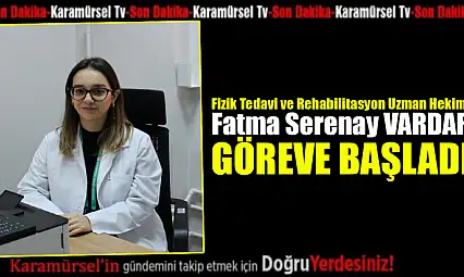 Karamürsel Devlet Hastanesi'nde Yeni Doktor Göreve Başladı