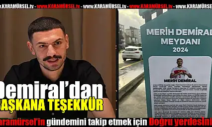 Milli Futbolcu Merih Demiral'dan başkana teşekkür
