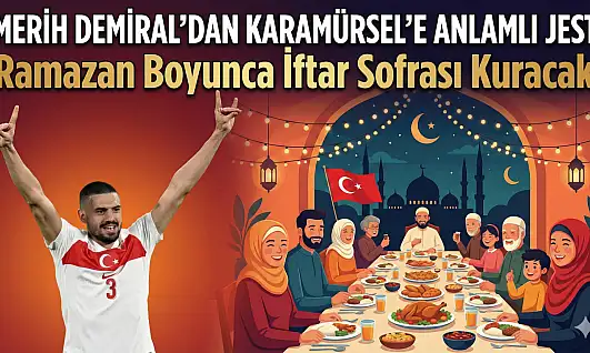 Milli Futbolcu Merih Demiral'dan Memleketi Karamürsel'e Anlamlı Jest