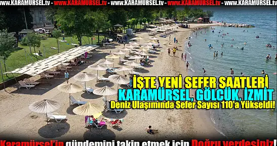 Deniz Ulaşımında Sefer Sayısı 110'a Yükseldi!