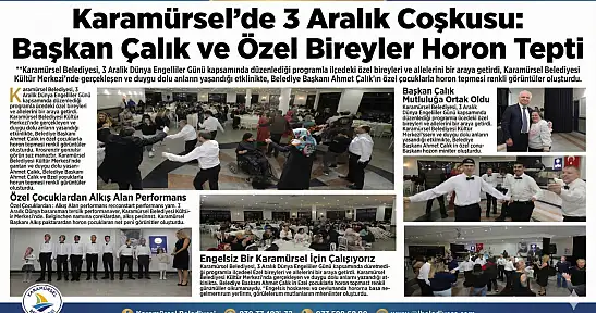 Karamürsel'de 3 Aralık Coşkusu