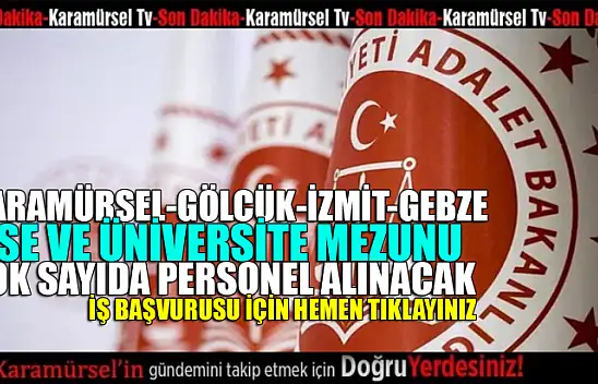 Adalet Bakanlığı 22 bin 43 personel alacak! İşte detaylar