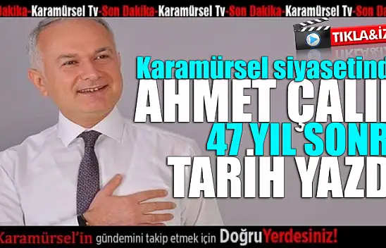 Ahmet Çalık, Karamürsel'de tarih yazdı