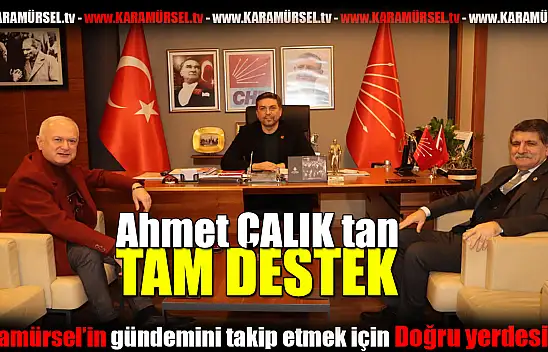 Ahmet Çalık'tan tam destek