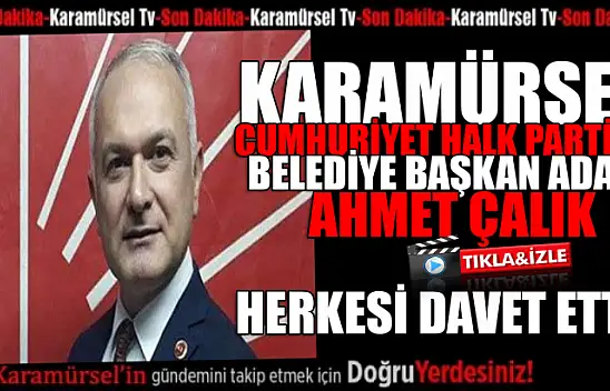 Ahmet Çalık, Tanıtım Programı İçin Halkı Davet Ediyor