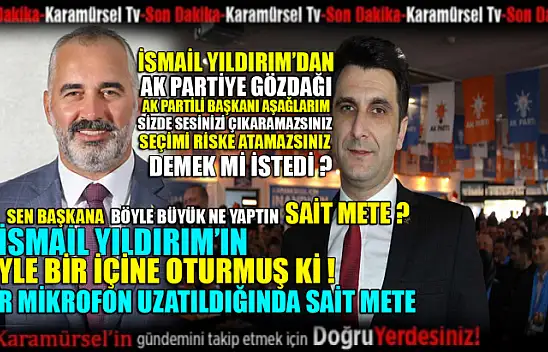 AK Parti başkanını aşağılarım! Kimsede ses çıkaramaz!