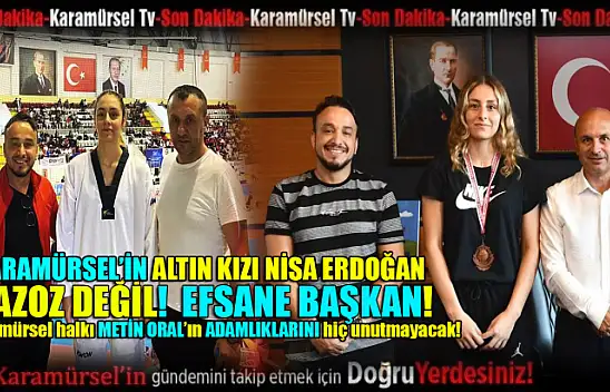 Alkışlar Karamürsel'in gururu Nisa Erdoğan'a