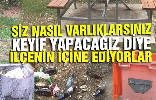 ALKOL İÇİP ETRAFIN İÇİNE EDİYORLAR!