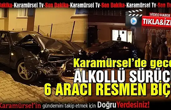 Alkollü sürücü ortalığı savaş alanına çevirdi!