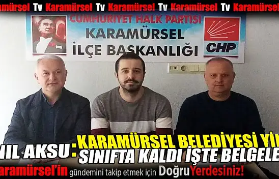 Anıl Aksu: 'Karamürsel Belediyesi yine sınıfta kaldı'