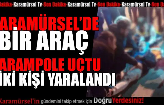 Araçları ile şarampole uçan iki kişi yaralandı