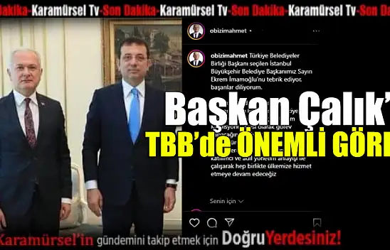 Başkan Çalık'a TBB'de Önemli Görev