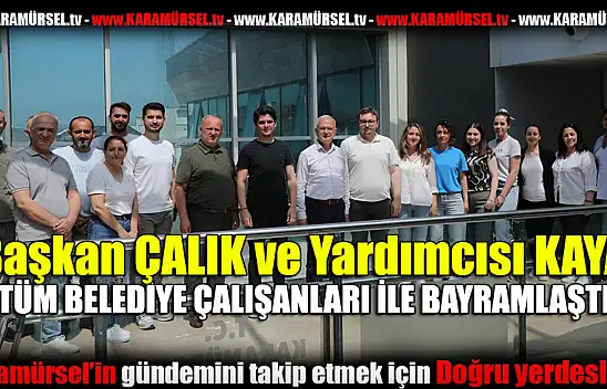 Başkanlar çalışanları ile bayramlaştı!