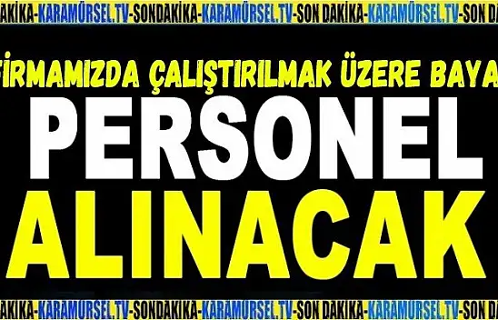 BAYAN PERSONELLER ALINACAK