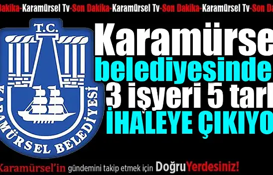 Belediye'den 3 iş yeri 5 tarla ihaleye çıkıyor