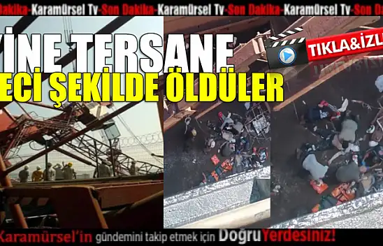 Beşiktaş Tersanesi'nde Üzücü Kaza