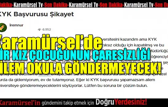 Bir kız çocuğunun çaresizliği! Ailem okula göndermeyecek!