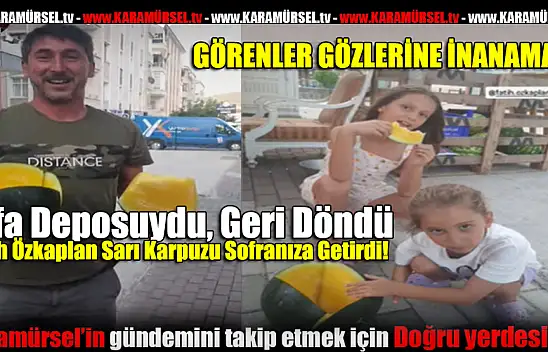 Bölgede Bir İlk: Fatih Özkaplan'dan Sarı Karpuz Sürprizi!