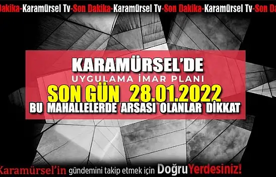 Bu mahallede arsası olanlar dikkat!