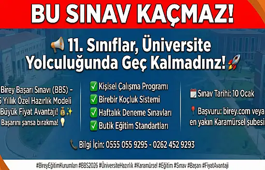 Bu sınav kaçmaz