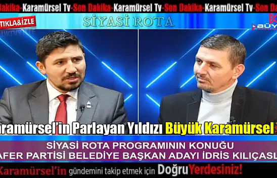 Büyük Karamürsel TV, Siyasi Rota Programına İdris Kılıçaslan'ı Konuk Etti