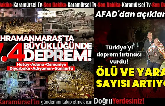 Deprem fırtınası! AFAD'dan açıklama! Ölü ve yaralı sayısı açıklandı