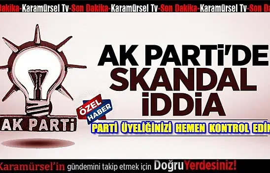 DEVA PARTİSİ İLÇE BAŞKANINDAN BOMBA AÇIKLAMALAR!!!