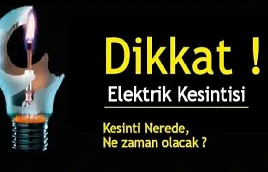 Dikkat elektrikler saatlerce yok!