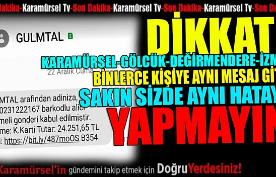 Dolandırıcılar yine iş başında!