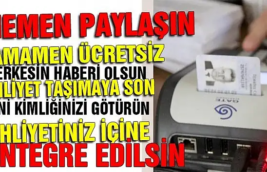 Ehliyet taşımaya son! Yeni kimliğinizi götürün ehliyet içine girsin