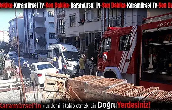 Ev yangını mahallede panik yarattı