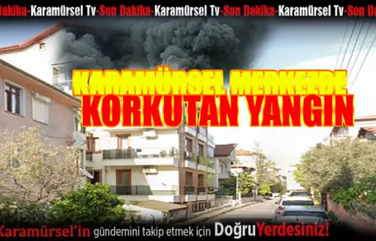 Evde çıkan yangın mahallede panik yarattı
