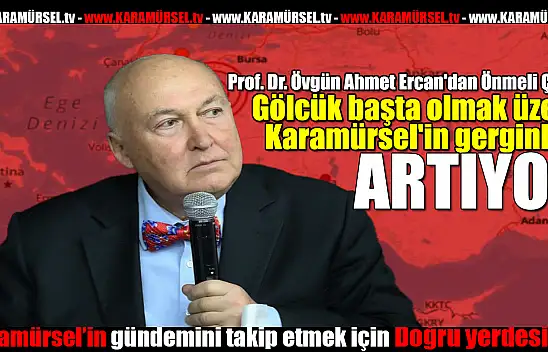 Gölcük ve Karamürsel'e Deprem Uyarısı!