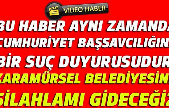 Karamürsel Belediyesin'de silahlı tehdit
